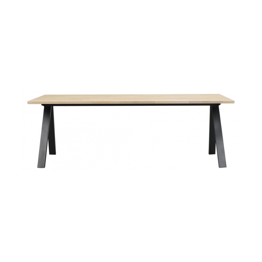 Rowico Carradale Spisebord 220 Hvidpigmenteret Ben
