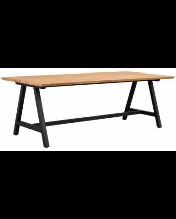 Rowico Carradale Spisebord Metal Egetræ 220 100 Sort
