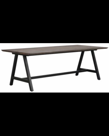 Rowico Carradale Spisebord Metal Egetræ 220 100 Sort Brun