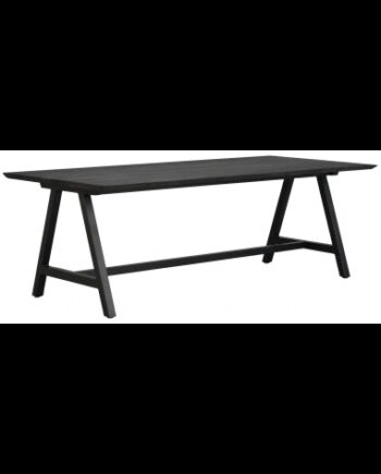 Rowico Carradale Spisebord Metal Egetræ 220 100 Sort Sort