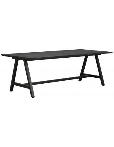 Rowico Carradale Spisebord Metal Egetræ 220 100 Sort Sort