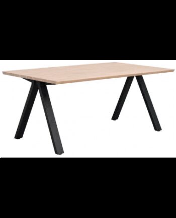 Rowico Carradale Spisebord Metal Egetræ 170 100 Sort White Wash