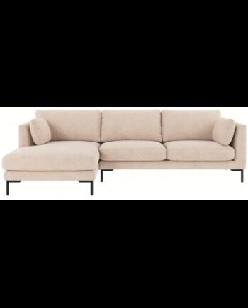 Rowico Corwin Venstrevendt Chaiselong Sofa Polyester 270 160 Sort Lys Beige