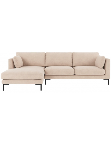Rowico Corwin Venstrevendt Chaiselong Sofa Polyester 270 160 Sort Lys Beige
