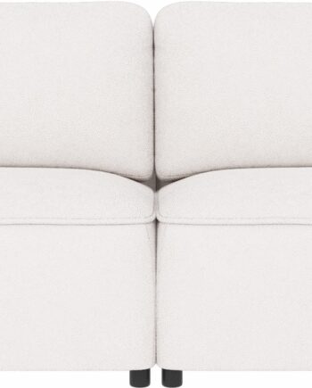 Rowico Norris Personers Sofa Hvidt Bobby Polyester Med Afrundede Former Sorte Plastfødder H80b226d102