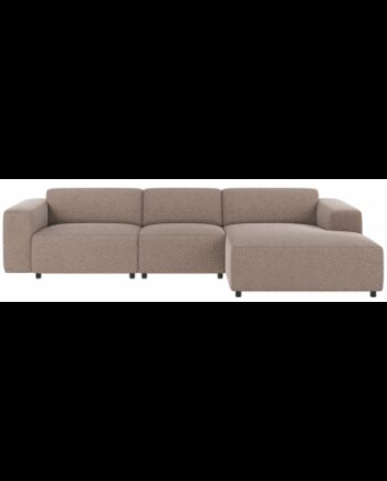 Rowico Willard Højrevendt Chaiselong Sofa Polyester 312 161 Sort Beige