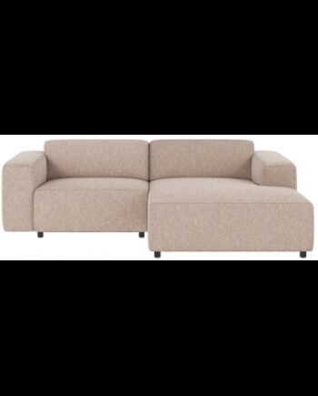 Rowico Willard Højrevendt Chaiselong Sofa Polyester 234 161 Sort Lys Beige