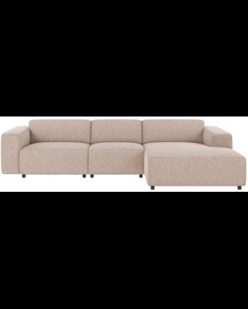 Rowico Willard Højrevendt Chaiselong Sofa Polyester 312 161 Sort Lys Beige