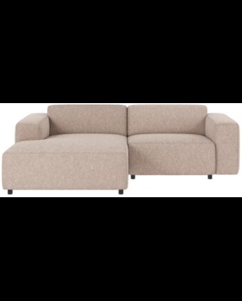 Rowico Willard Venstrevendt Chaiselong Sofa Polyester 234 161 Sort Lys Beige