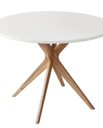Rundt Spisebord Asketræ Mdf ø110x73 Flere Varianter Hvid