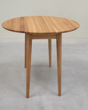 Rundt Spisebord Massiv Med Tillægsplader 90x90x75
