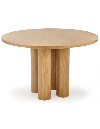 Rundt Spisebord Mdf Egetræsfinr H77 ø120