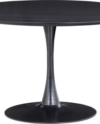 Rundt Spisebord Woood Exclusive Sammy ø120 Sort Mdf Stål