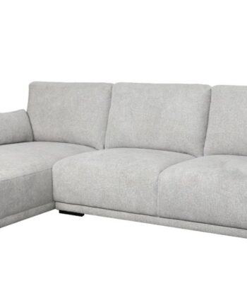 Santa Monica Sofa Med Chaiselong Til Venstre Gråt Møbelstof