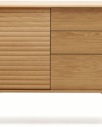 Skænk Kave Home Lenon Massiv   Finr Natur Moderne Nordisk Design Med Låge Skuffer