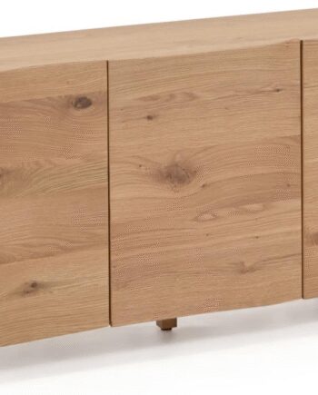 Skænk Kave Home Rasha Sideboard Egetræsfinr Natur Med Justerbare Hylder 150x41x71