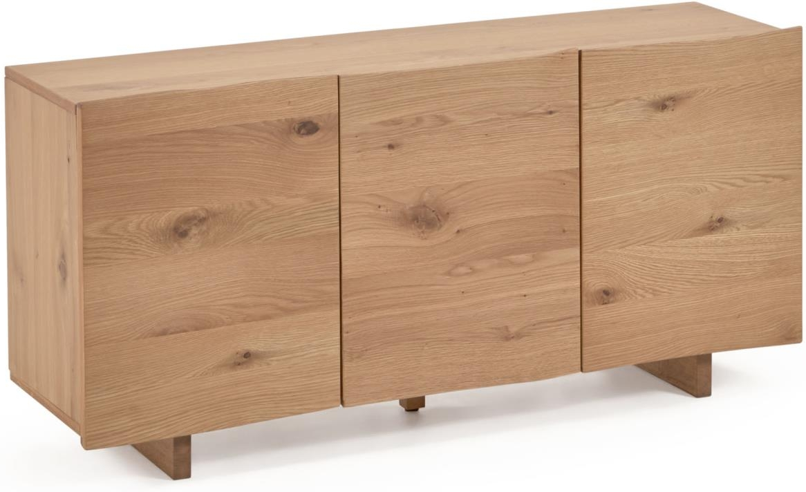 Skænk Kave Home Rasha Sideboard Egetræsfinr Natur Med Justerbare Hylder 150x41x71