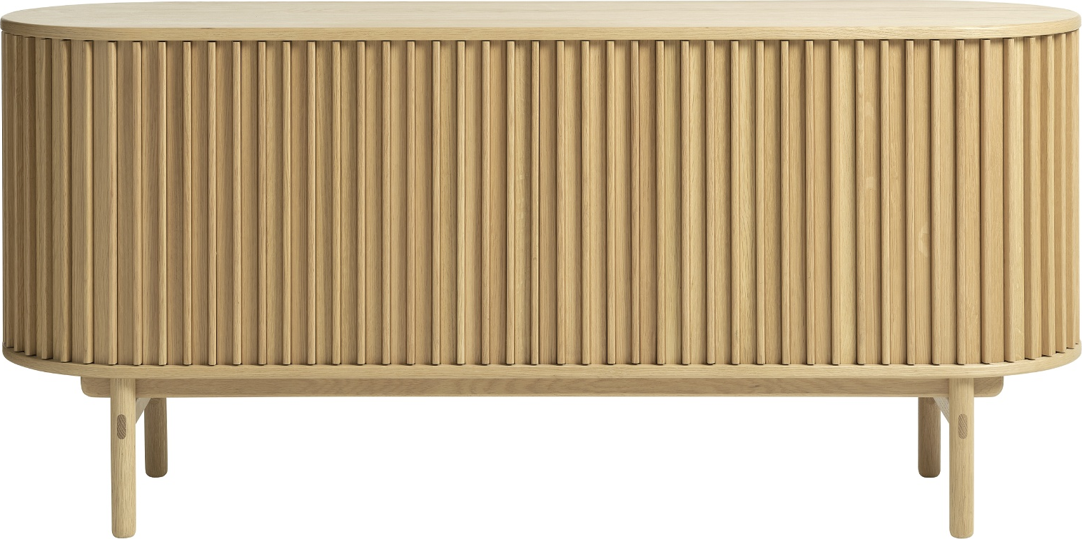 Skænk Nordique Design Carno Natur Egetræ Oval Med Soft Close Opbevaring