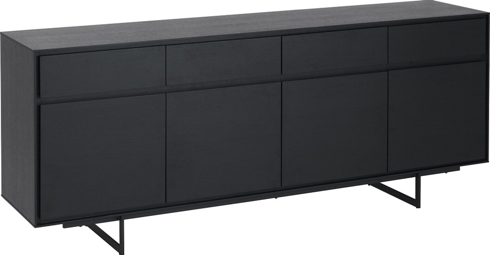 Skænk Raymond Hallmark Wansford Sort Træ H82xb205xd45