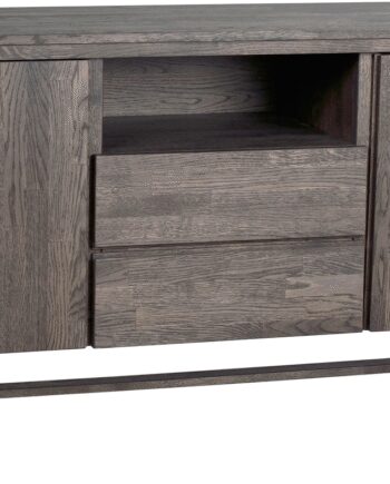Skænk Rowico Brooklyn Sideboard Massivt Egetræ Mørkebrun Lak H80b160d45