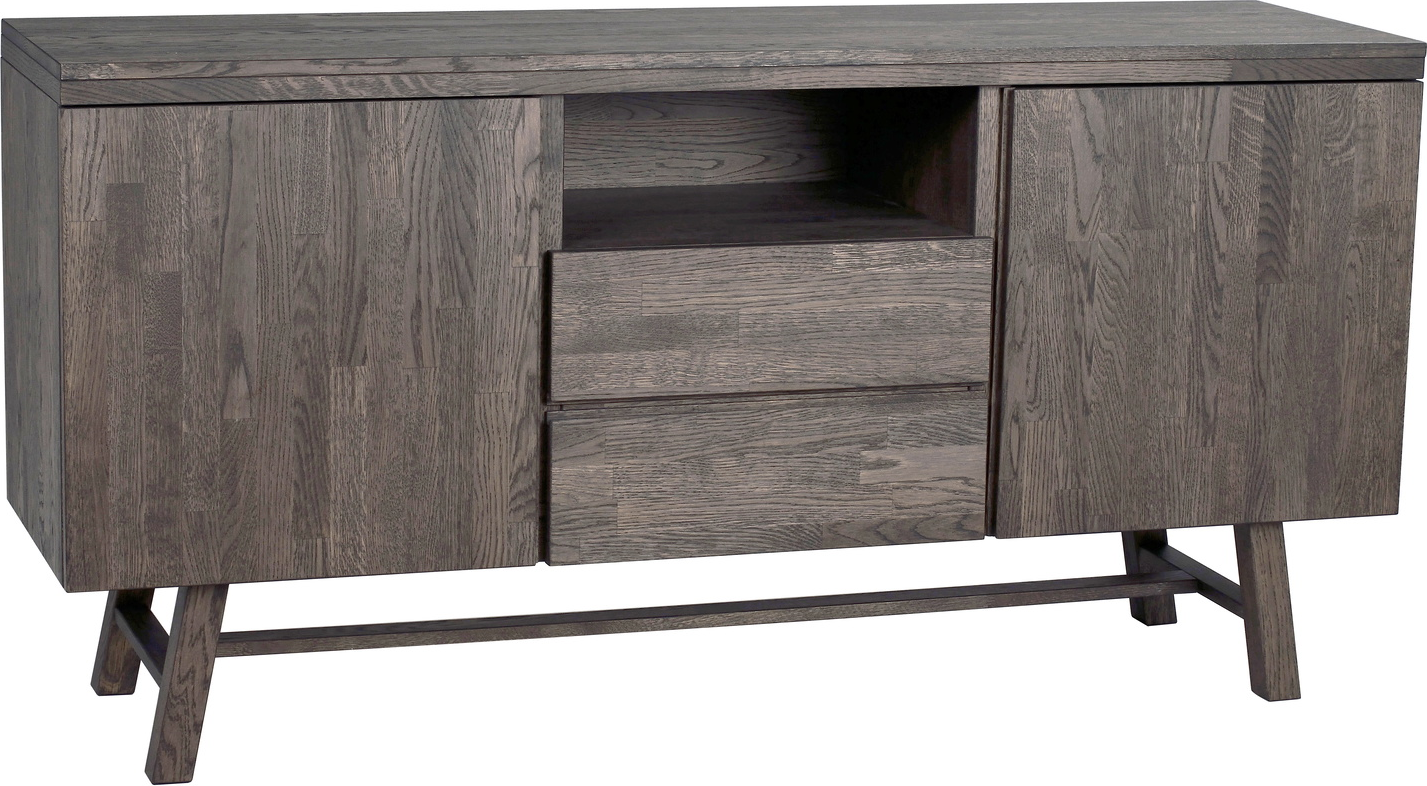 Skænk Rowico Brooklyn Sideboard Massivt Egetræ Mørkebrun Lak H80b160d45