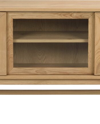 Skænk Rowico Hazelton Oliebehandlet Egetræ Med Glaslåger 170x40x75