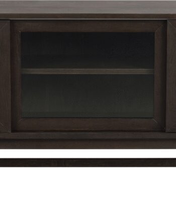 Skænk Rowico Hazelton Olieret Brun Egetræ Med Glaslåger Buffet Bænk Fsc 170x40x75