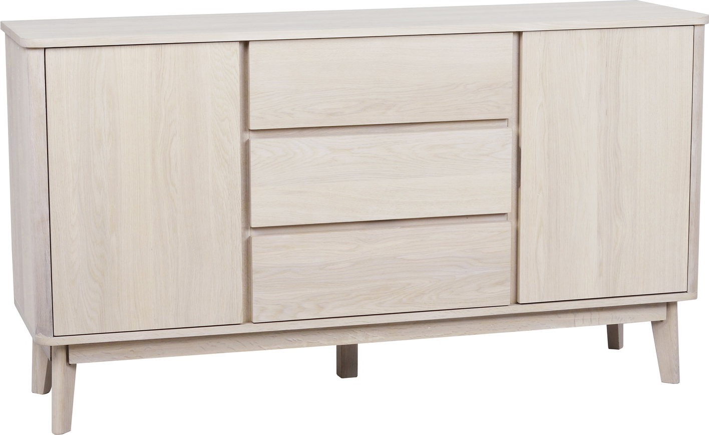 Skænk Rowico Yumi Nordisk Retro Hvidkalket Egetræsfiner H84b152d42 Soft Close