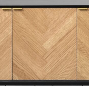 Skænk Sideboard Nordique Design Calvi Natur Med Sildebenslåger 150 Industrielt Minimalistisk Design