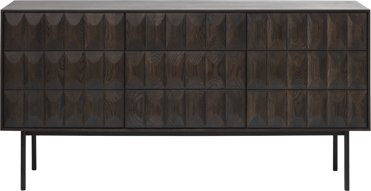 Skænk Sideboard Nordique Design Latina Massiv Egetræ Espressobrun 160x45x79