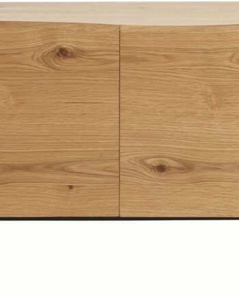 Skænk Sideboard Nordique Design Oliveto Massivt Egetræ   Metal H73 B200 D47 Natur Sort
