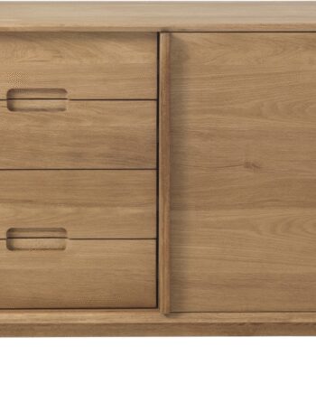 Skænk Sideboard Nordique Design Rho Natur Egetræ Opbevaring H80 B108 D45