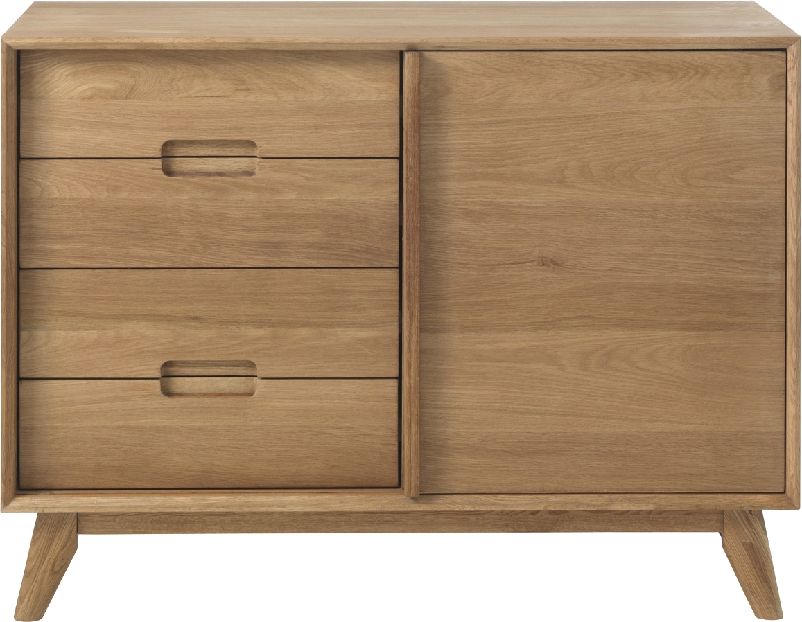 Skænk Sideboard Nordique Design Rho Natur Egetræ Opbevaring H80 B108 D45
