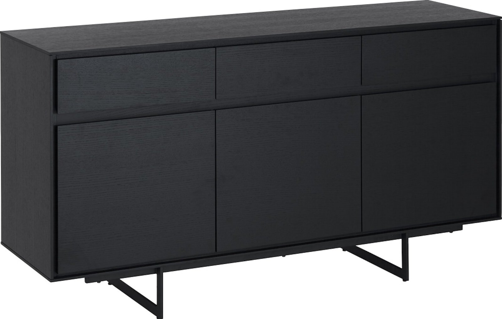 Skænk Sideboard Raymond Hallmark Wansford Sort Træ 155x45x82