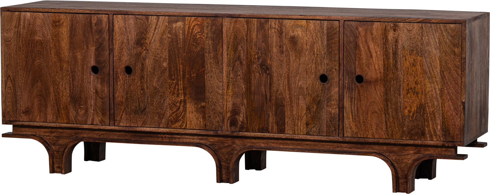 Skænk Woood Collection Staes Håndlavet Mangotræ Valnød 200x45x70