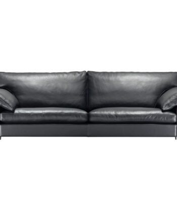 Sl329 Sofa 222 Læder Sort Zebu Skarp Pris
