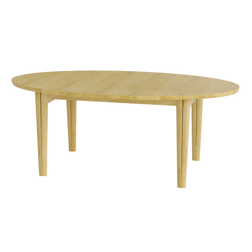Sm78emo Ovalt Spisebord Skarp Pris Massiv Naturolie