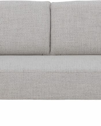 Sofa Bloomingville Chesham Personers Hvid Polyester Med Buede Armlæn Mørke Træben