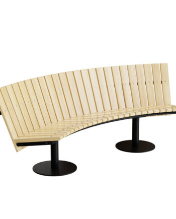 Sofa Cirkum  Buet Lav Massiv Sort Understel