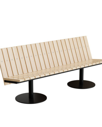 Sofa Cirkum Pers Lav Massiv Birk Sort Understel