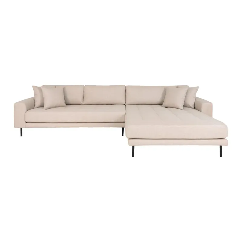 Sofa Højrevendt Beige Med Fire Puder Hn1025 1301490