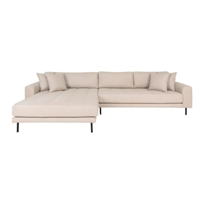 Sofa Venstrevendt Beige Med Fire Puder Hn1025 1301495