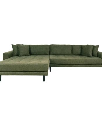 Sofa Venstrevendt Olivengrøn Med Fire Puder Hn1020 1301485