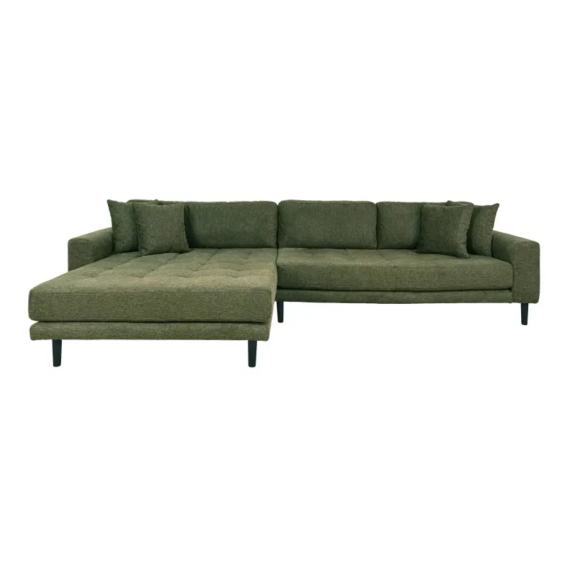 Sofa Venstrevendt Olivengrøn Med Fire Puder Hn1020 1301485