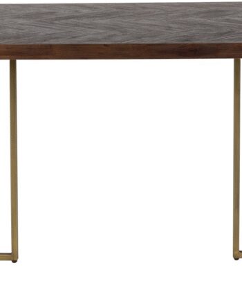 Spisebord Dutchbone Class Mudderbrun Akaciefiner   Sort Stål 180x90