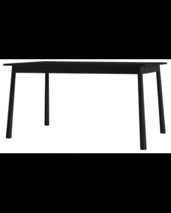 Spisebord Egetræ Egetræsfinr H75 B150 D90 Sort