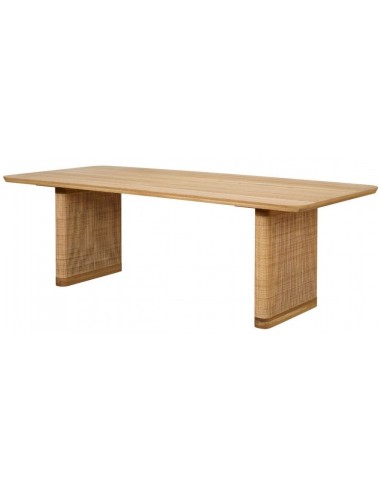 Spisebord Egetræ Rattan 240 100 Natur