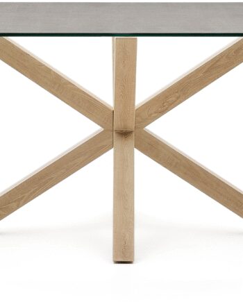 Spisebord Kave Home Arya Sort Keramisk Bordplade Stålstel 160x90