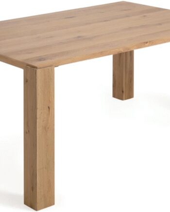 Spisebord Kave Home Deyanira Massivt Egetræ 76x90x160 Rustikt Kolonialt Design