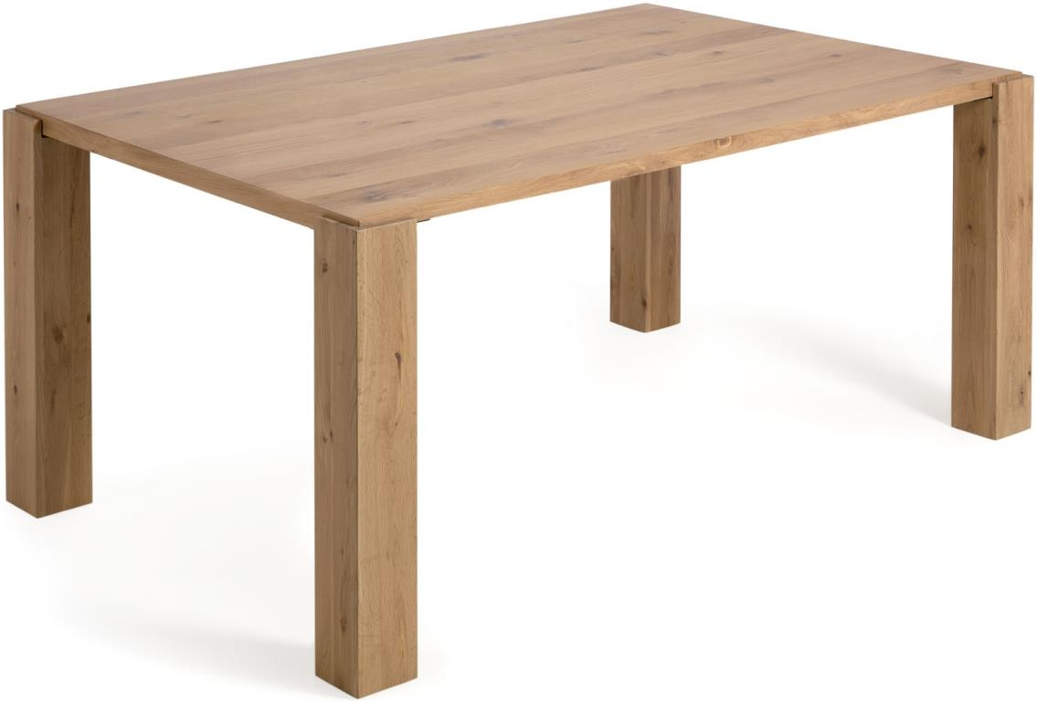 Spisebord Kave Home Deyanira Massivt Egetræ 76x90x160 Rustikt Kolonialt Design